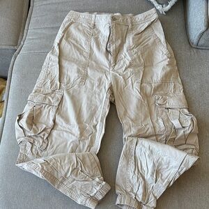 Abercrombie & Fitch Light Beige Cargo Pants